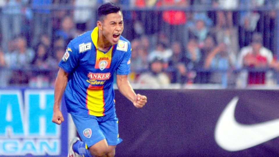 Samsul Arif (striker Arema Cronus) Copyright: © Ardiyansyah/INDOSPORT